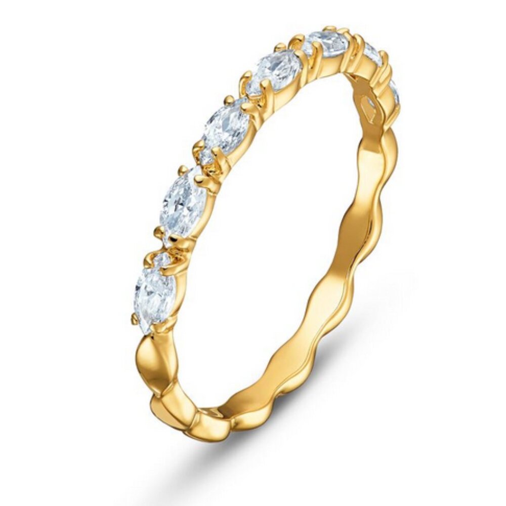 Swarovski Vittore – Gold-Tone Marquise Ring